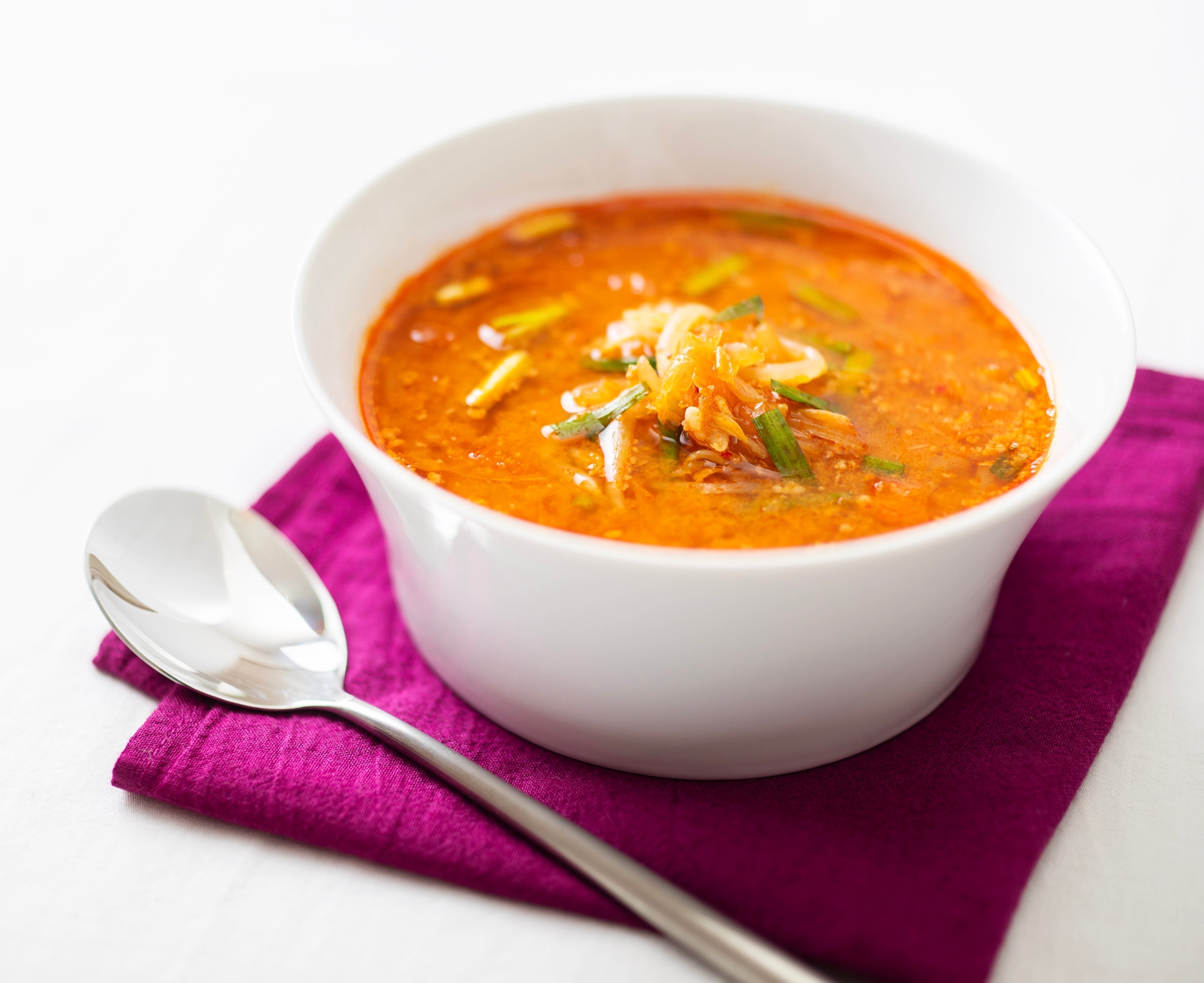 Kimchi and bean sprout soup