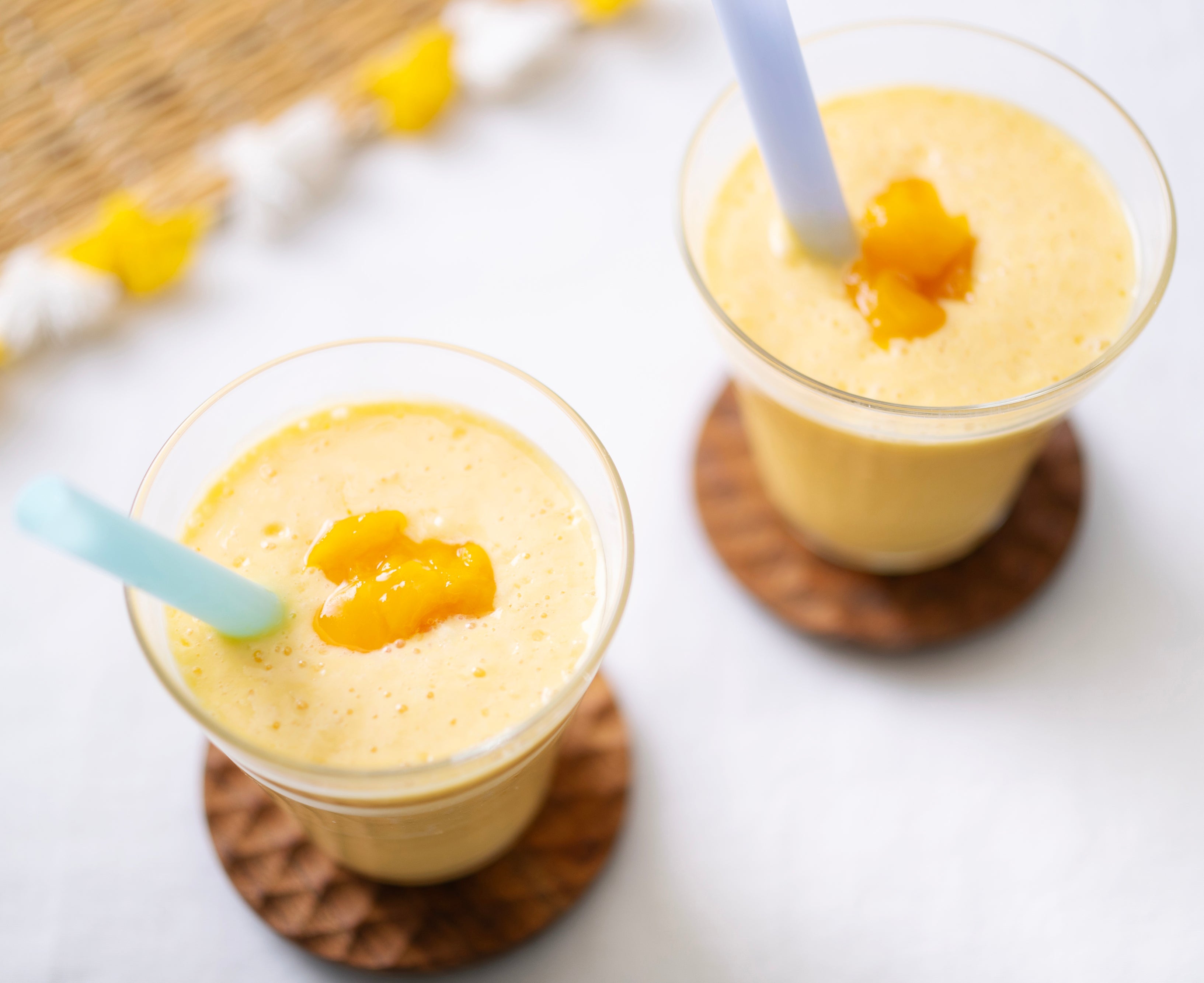 Mango yogurt drink