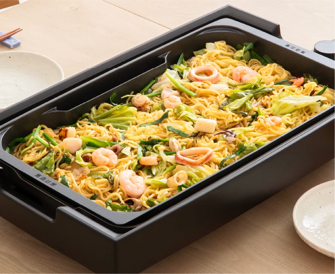 もっちり麺の海鮮塩焼きそば