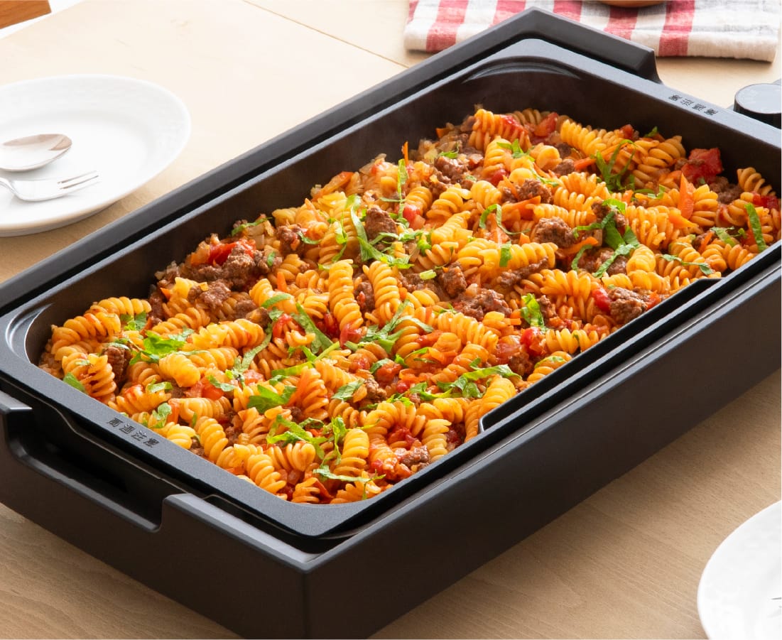 ショートパスタのボロネーゼ