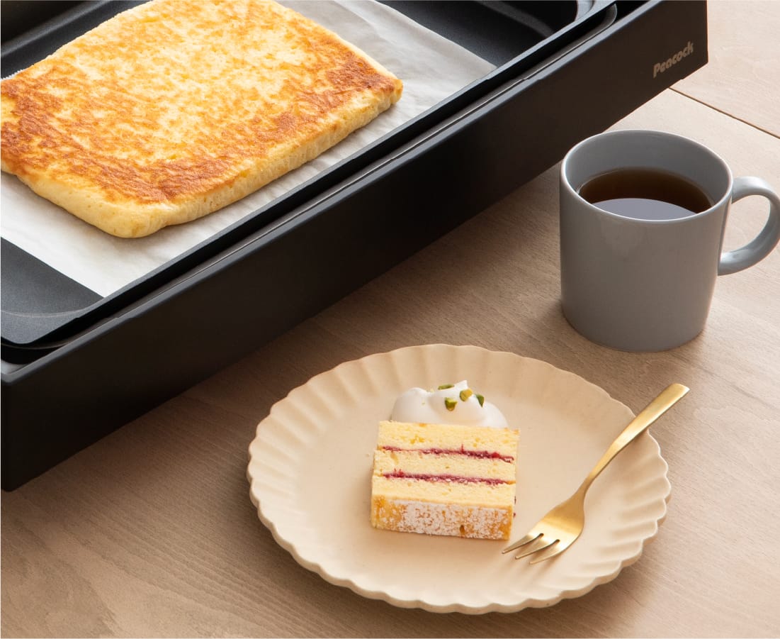 バター薫る ラズベリーケーキ